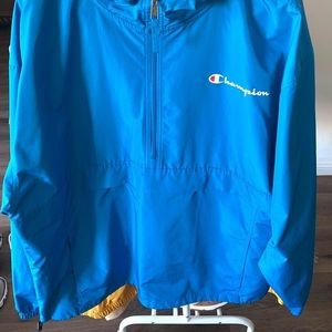 Champion Blue Anorak Windbreaker